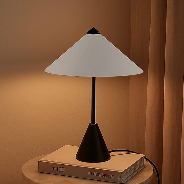 Lindby Tischleuchte Norvik, Höhe 35 cm, schwarz/grau, Metall günstig online kaufen