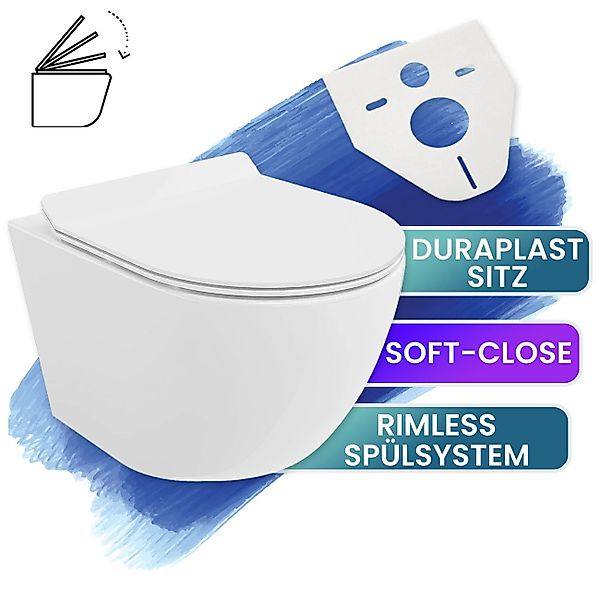 KOLMAN Tiefspül-WC WC-Toilette: Schüssel Weiß mit günstig online kaufen