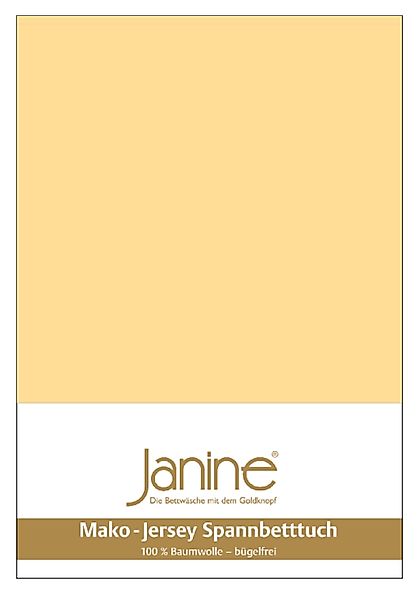 Janine Spannbettlaken Spannbetttuch Mako Feinjersey, Jersey, günstig online kaufen