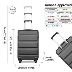 KONO Hartschalen-Trolley Handgepäck Leicht Hartschalenkoffer aus günstig online kaufen