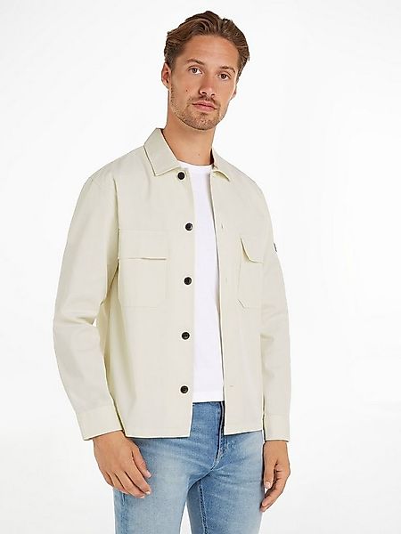 Calvin Klein Langarmhemd COTTON NYLON OVERSHIRT mit aufgesetzten Brusttasch günstig online kaufen
