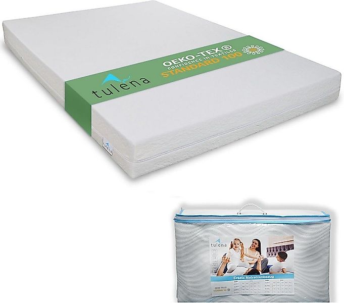 Matratzenersatzbezug Matratzenbezug aus weißer Baumwolle TULENA, Größe 80x2 günstig online kaufen
