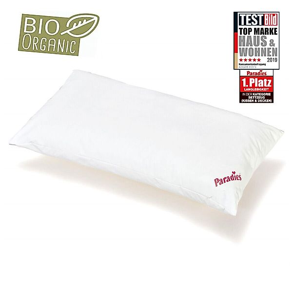 Paradies Softy medium Bio Kopfkissen Kissen Nackenkissen 40x80 60° günstig online kaufen