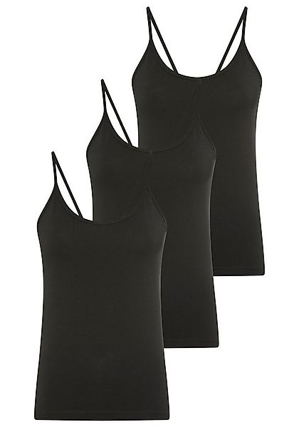 YSABEL MORA Spaghettitop (3er Pack) Baumwollmix, elastisch, weich, schmale günstig online kaufen