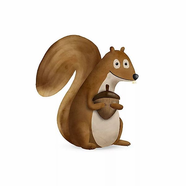 Komar Poster Cute Animal Squirrel Eichhörnchen B/L: ca. 50x70 cm günstig online kaufen