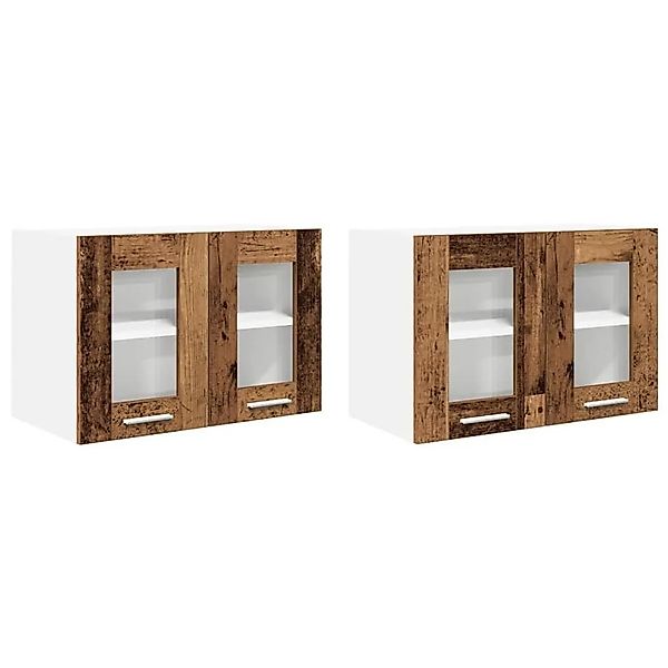 vidaXL Hängeschrank 2 Stk Altholz 60 x 31 x 40 cm Holzwerkstoff 884223 günstig online kaufen