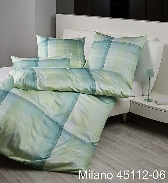 Janine Janine Mako-Satin Bettwäsche MILANO 45112 salbeigrün Größe:  155x220 günstig online kaufen