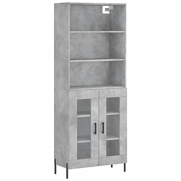 vidaXL Highboard Betongrau 69,5x34x180 cm Holzwerkstoff 3189329 günstig online kaufen