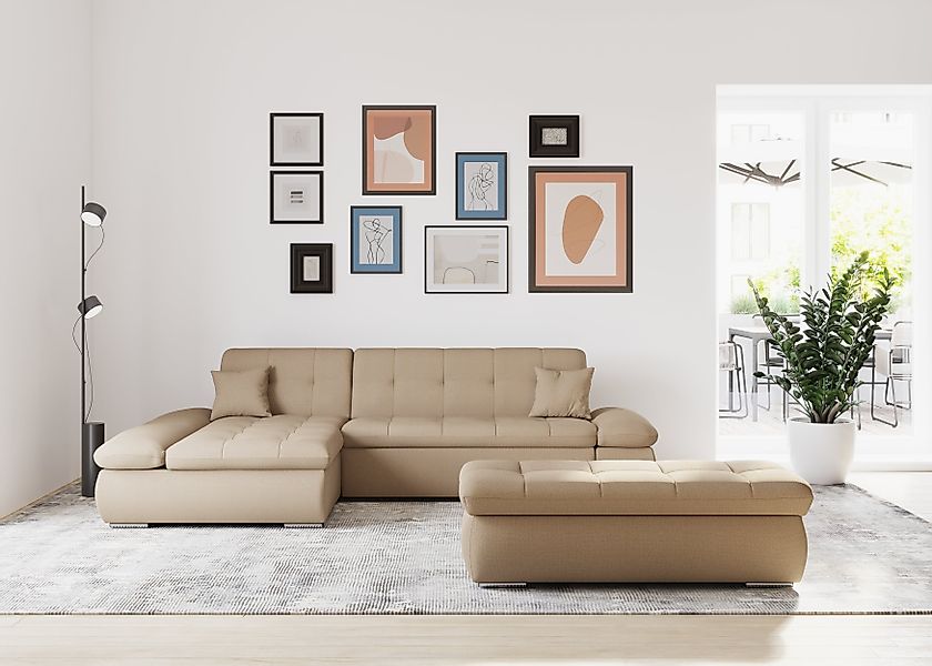 DOMO collection Ecksofa "Moric, L-Form, XXL-Sofa - Breite 300cm, viel Platz günstig online kaufen