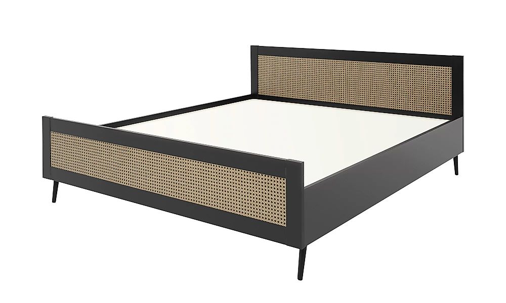 Doppelbett - schwarz - 186 cm - 83 cm - 200,5 cm - Betten > Bettgestelle - günstig online kaufen