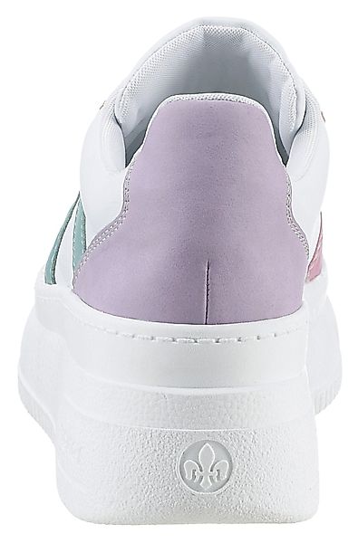 Rieker Plateausneaker mit pastellfarbenen Kontrasten, Freizeitschuh, günstig online kaufen