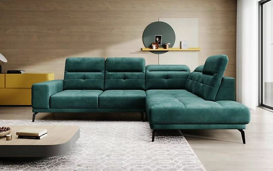 Luxusbetten24 Sofa Designer Sofa Isabella, mit verstellbarer Kopf- und Rück günstig online kaufen