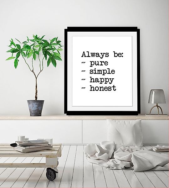 queence Bild »Aufzählung«, Schwarz-Weiß-Schriftzug-Motivationsbilder, HD Pr günstig online kaufen