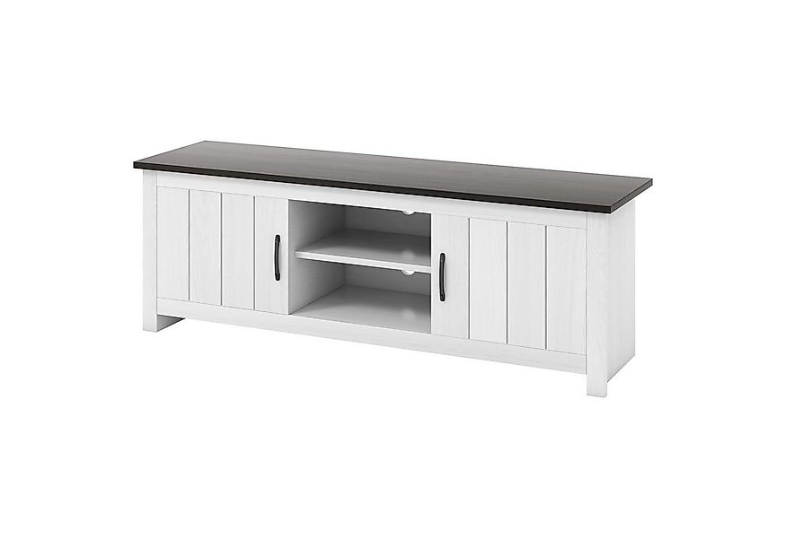 COSTWAY TV-Schrank Holz,mit Türen & offenen Regalen,145x40x50cm günstig online kaufen