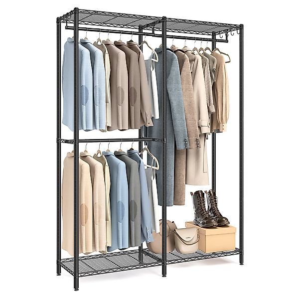 SONGMICS Kleiderständer, offener Kleiderschrank, Garderobenständer mit günstig online kaufen