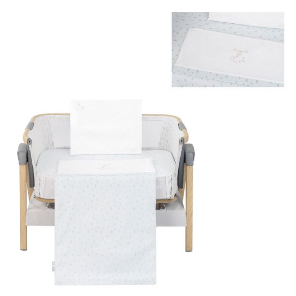 Kikkaboo Babybettwäsche Babywiege Bettwäsche-Set 5-tlg, Baumwolle, günstig online kaufen