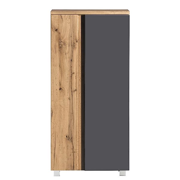 Held Möbel Midischrank Ancona 65 cm matt Grau-Wotaneiche günstig online kaufen