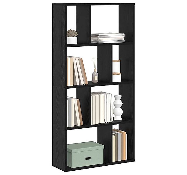 vidaXL Bücherregal Bücherregal Schwarz Eichen-Optik 72 x 20 x 102,5 cm, 1-t günstig online kaufen