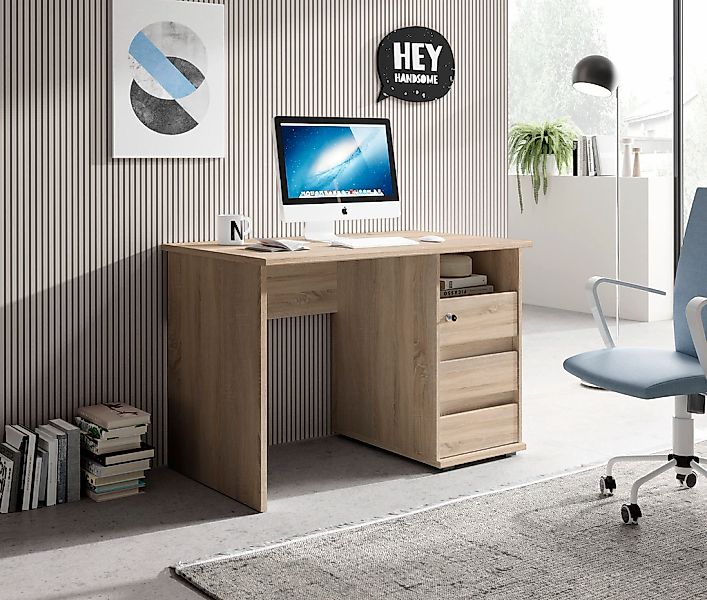 BEGA OFFICE Schreibtisch "Primus 1" mit Schubkasten abschließbar in 3 Farba günstig online kaufen