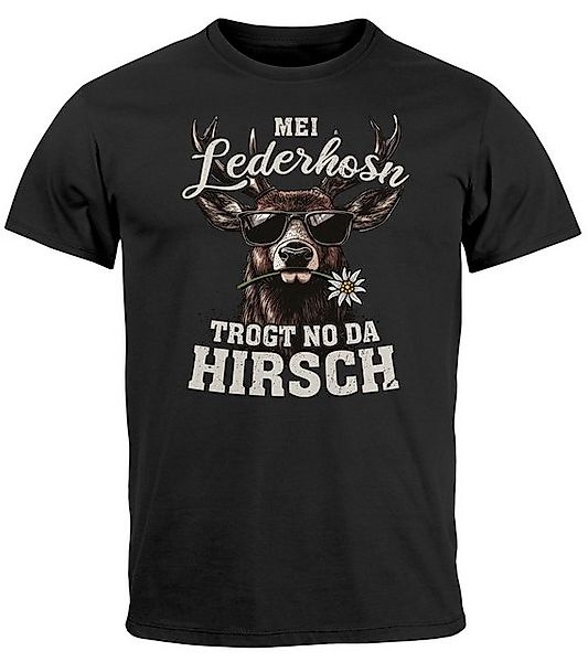 MoonWorks Print-Shirt Herren T-Shirt Tracht Hirsch günstig online kaufen