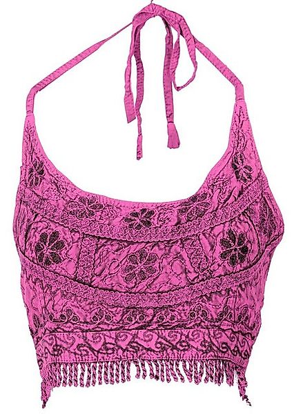 Guru-Shop T-Shirt Goa Top, Psytrance Bandeau Top - pink Ethno Style, Hippie günstig online kaufen