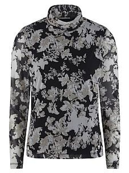 Mesh-Shirt Stehkragen Uta Raasch schwarz günstig online kaufen