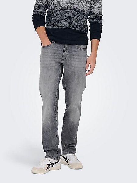 ONLY & SONS Straight-Jeans ONSWEFT REGULAR WB 0021 TAI DNM NOOS im 4-Pocket günstig online kaufen
