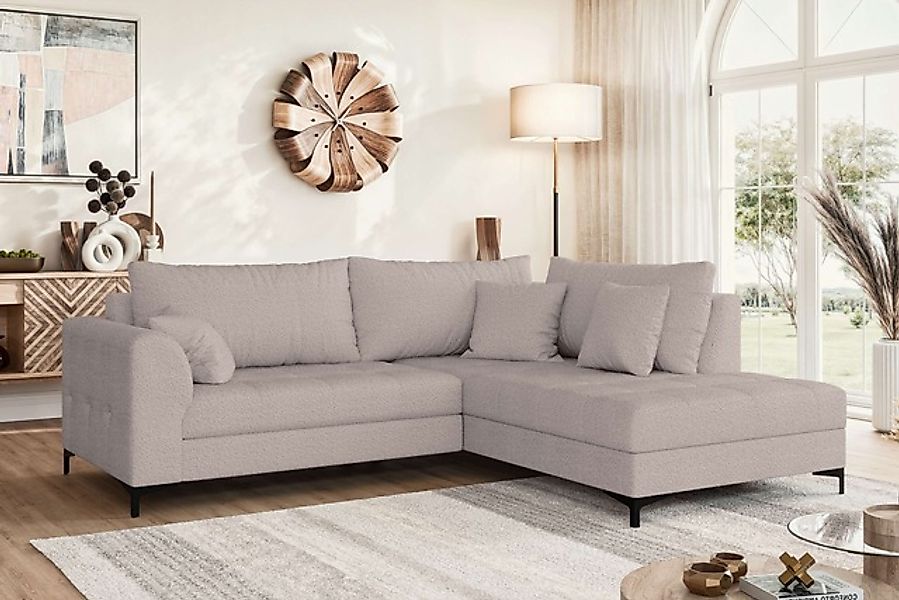 OTTO home Ecksofa »LEEVKE Design-Sofa mit Ottomane rechts/links bestellbar, günstig online kaufen