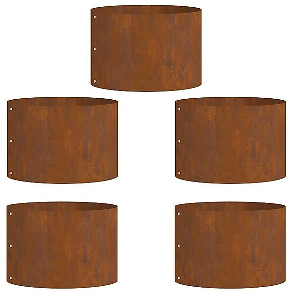 vidaXL Blumentopf Gartenpflanzer 5 pcs Braun günstig online kaufen