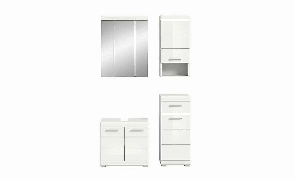 Badmöbel-Set SCHLOONSEE  4 teilig  bestehend aus: Waschbeckenunterschrank günstig online kaufen