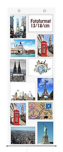 trendfinding Bilderrahmen Collage Fotovorhang mit Ösen günstig online kaufen