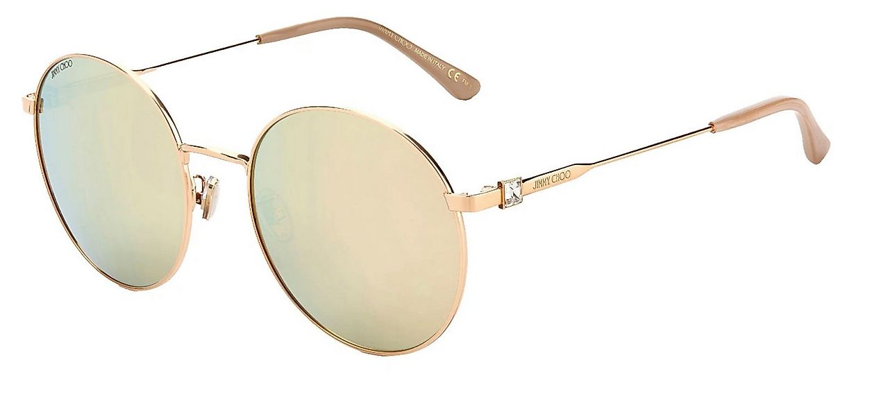 JIMMY CHOO Sonnenbrille EYEWEAR KAT Sonnenbrille Brille Gold Swarovski Kris günstig online kaufen