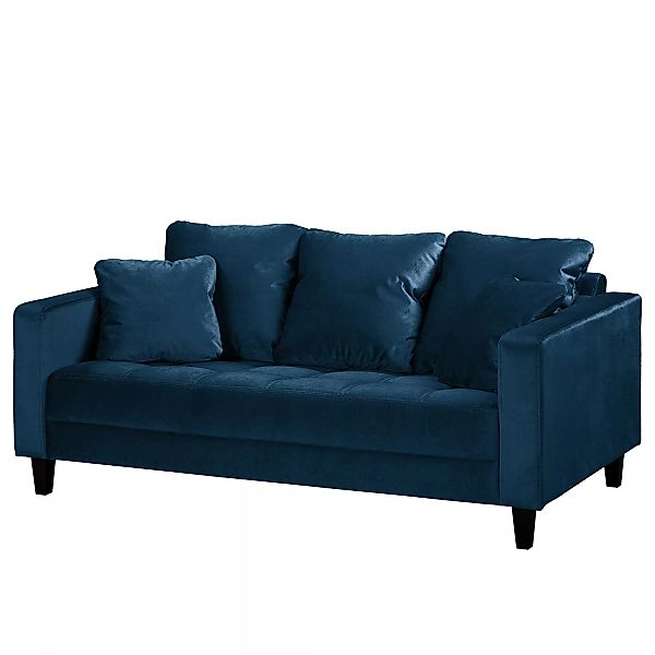 home24 Red Living Sofa Elnora 2-Sitzer Dunkelgrün Samt 178x85x90 cm günstig online kaufen
