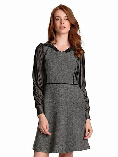 Vive Maria Cottage Girl Damen A-Linien-Kleid grau meliert/schwarz günstig online kaufen