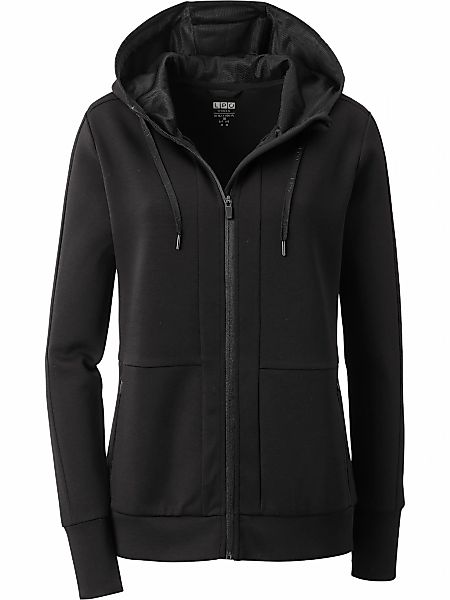 LPO Fleecejacke "Sportjacke Veloria" Angeschnittene Kapuze mit Kordelzug günstig online kaufen