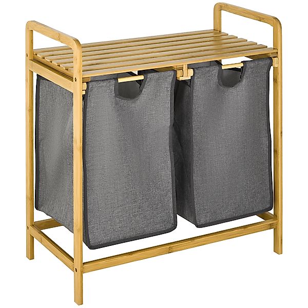 HOMCOM Wäschekorb lackiert (Wäschebox, 1 St., günstig online kaufen