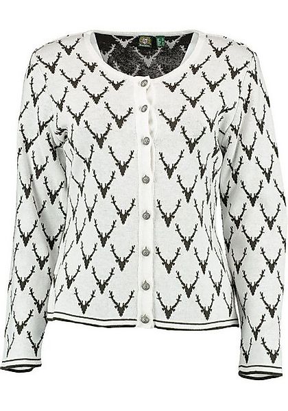 OS Trachten Strickjacke Ewipe Tailliert, lang geschnitten, Rundhals, Allove günstig online kaufen