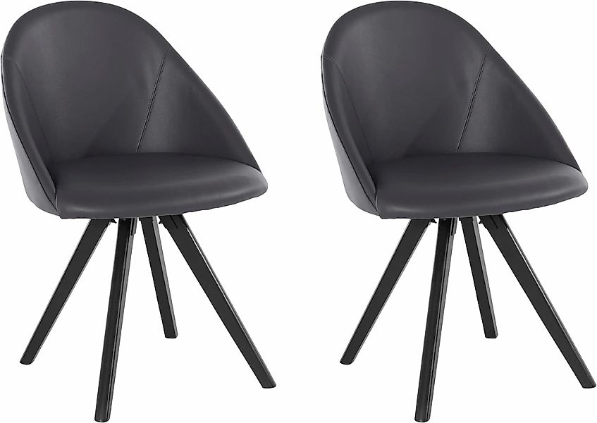 Home affaire 4-Fußstuhl "Lotos" (Set) 2 Stk. Echtleder Bezug aus Echtleder günstig online kaufen