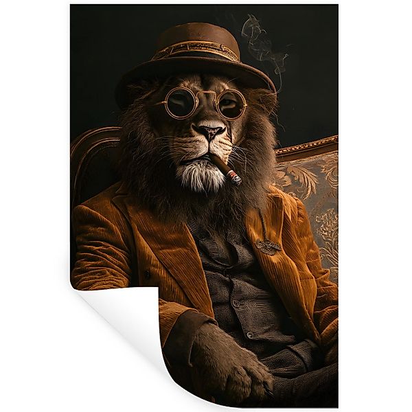 MuchoWow Wandsticker Brille - Löwe - günstig online kaufen