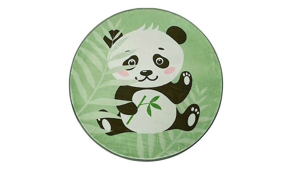 KJUT Kurzflorteppich  Panda ¦ grün ¦ Synthetische Fasern ¦ Maße (cm): B: 80 günstig online kaufen