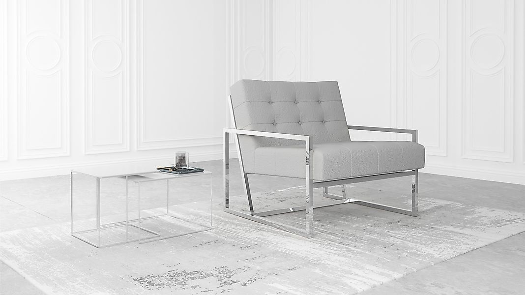S-Style Möbel Loungesessel Tampa mit Metallfüße günstig online kaufen