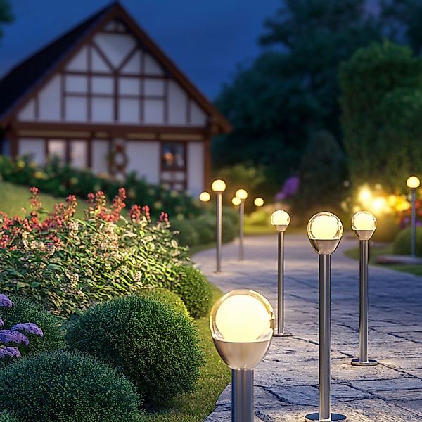 Fachhandel Plus LED Solarleuchte Kristallglas Crackle-Glas günstig online kaufen