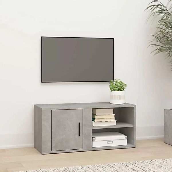 Vidaxl Tv-schrank Betongrau 80x31,5x36 Cm Holzwerkstoff günstig online kaufen