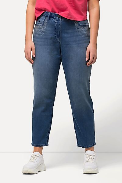 Ulla Popken 5-Pocket-Jeans Jeans Sarah Ziersteine günstig online kaufen