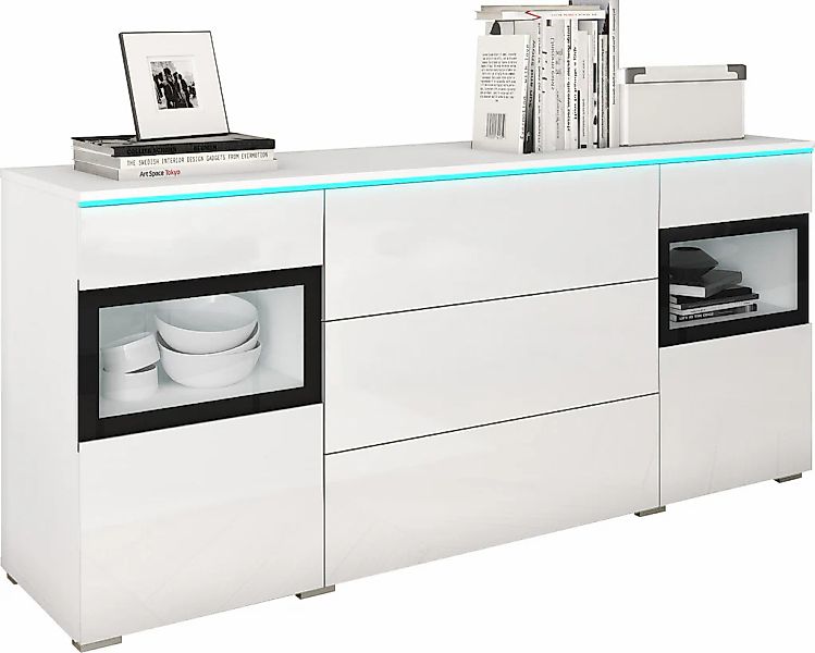 Home affaire Sideboard "VERA" Moderne grifflose Kommode,verstellbare Einleg günstig online kaufen