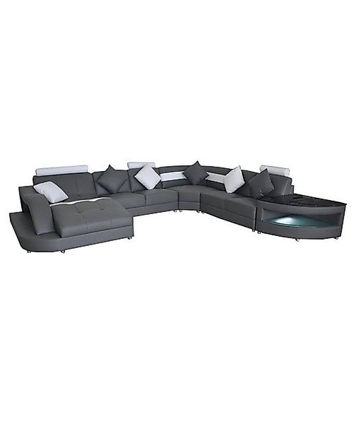 JVmoebel Ecksofa Leder Sofa Couch Polster Eck Wohnlandschaft Garnituren Eck günstig online kaufen