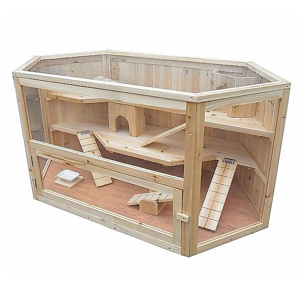 Mucola Tierhaus Kleintierkäfig Hamsterkäfig Nagerkäfig Holz Stall Nagerstal günstig online kaufen