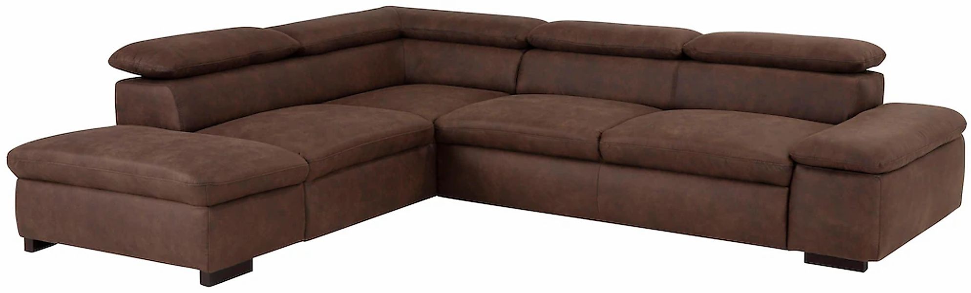 Home affaire Ecksofa "Alberto L-Form" mit Kopfteilverstellung, wahlweise mi günstig online kaufen