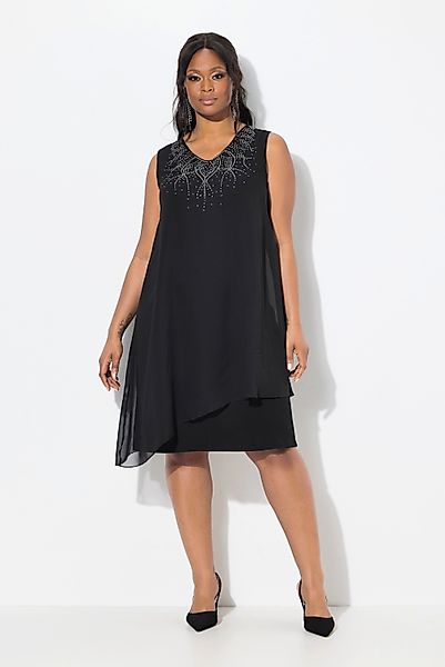 Ulla Popken Cocktailkleid Kleid A-Linie Ziersteine günstig online kaufen