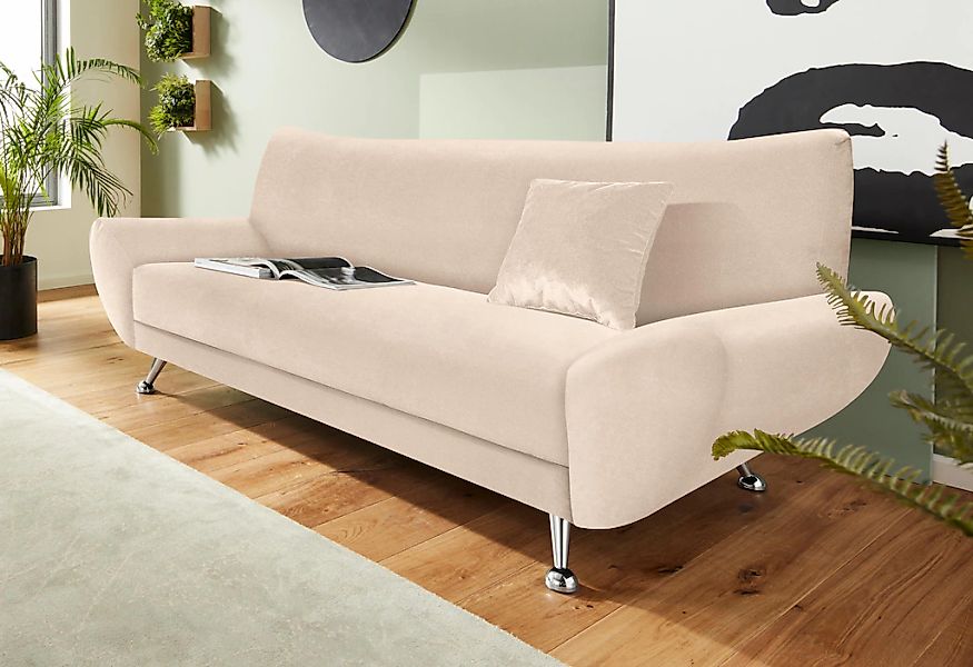 INOSIGN 3-Sitzer "Saltare elegant und komfortabel, toller Designfuß" günstig online kaufen